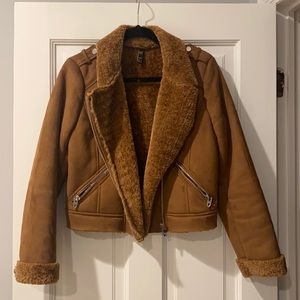 Zara Suede Fur Jacket